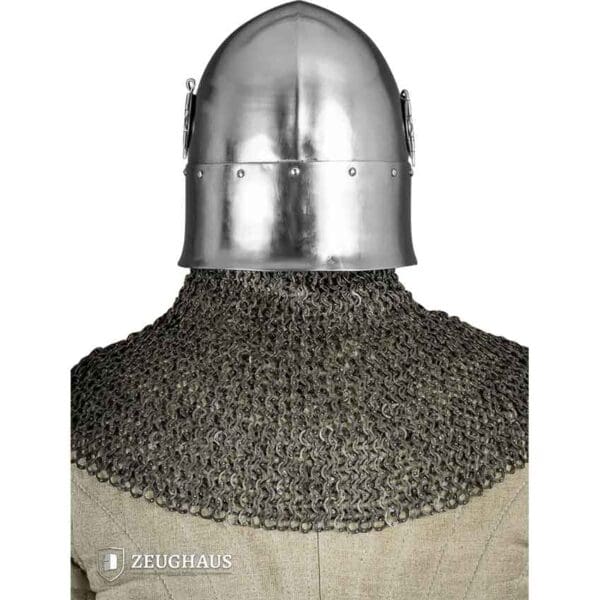 14th Century Bascinet Helmet - Polished