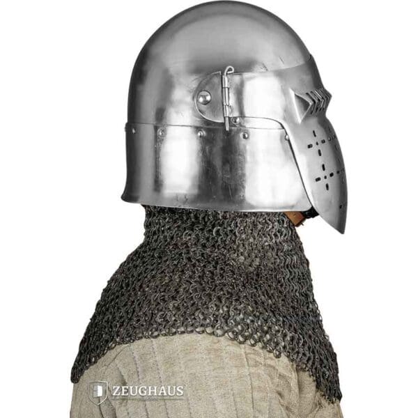 14th Century Bascinet Helmet - Polished