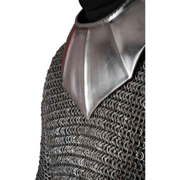 15th Century Gothic Steel Gorget - Polished