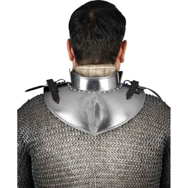 Steel Gorget with Collar - Polished