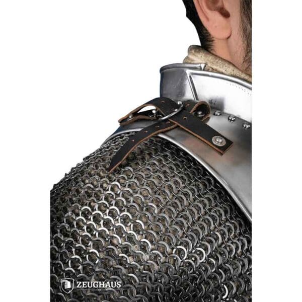 Steel Gorget with Collar - Polished