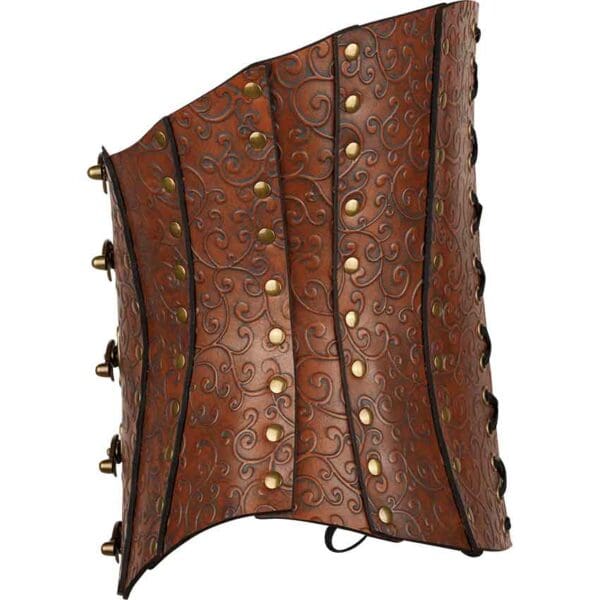 Elven Swirl Leather Corset