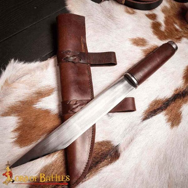 Steel Seax Viking Dagger with Sheath