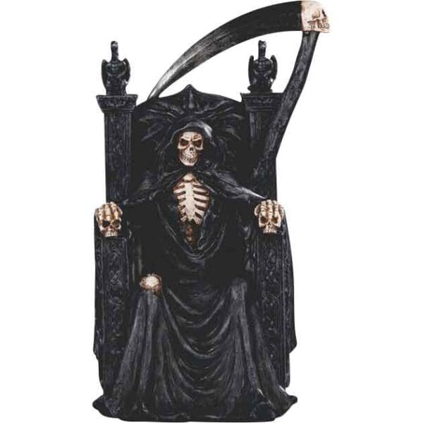 Enthroned Grim Reaper Statue