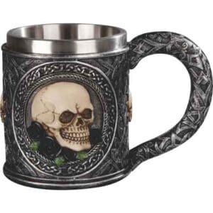 Grinning Rose Skull Mug