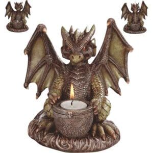 Fantasy Dragon Incense and Candle Holder