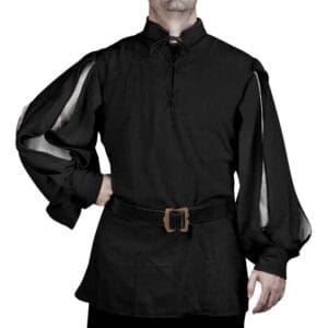 Medieval Landsknecht Shirt with Slashed Sleeves