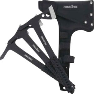 Black Steel Throwing Axe Set by Cold Steel