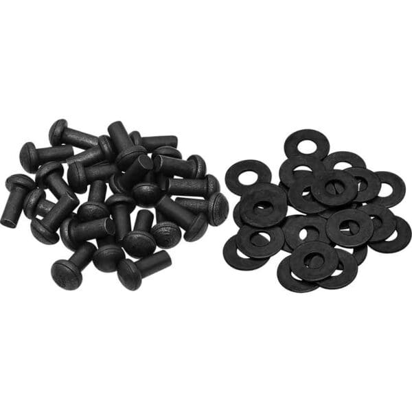 Mild Steel Rivets with Washers - Set of 25