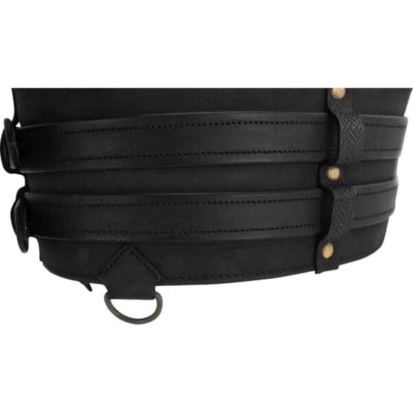 Sif Wide Viking Belt - Black