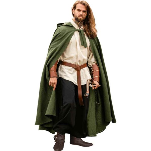 Frantz Mens Medieval Adventurer Outfit - Green