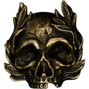 Laurel Wreath Skull Pin