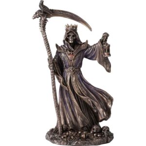 Crowned Reaper with Scythe Statue