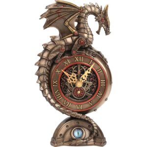 Steampunk Dragon Mantel Clock