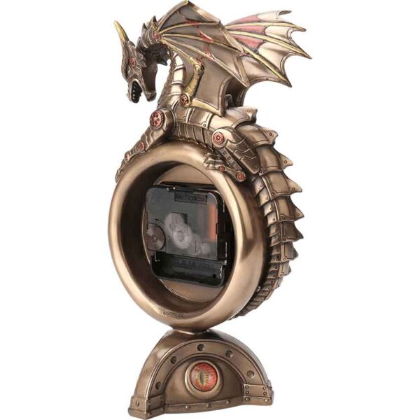 Steampunk Dragon Mantel Clock