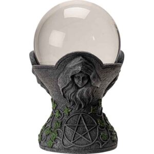 Mother, Maiden, and Crone Crystal Ball Stand