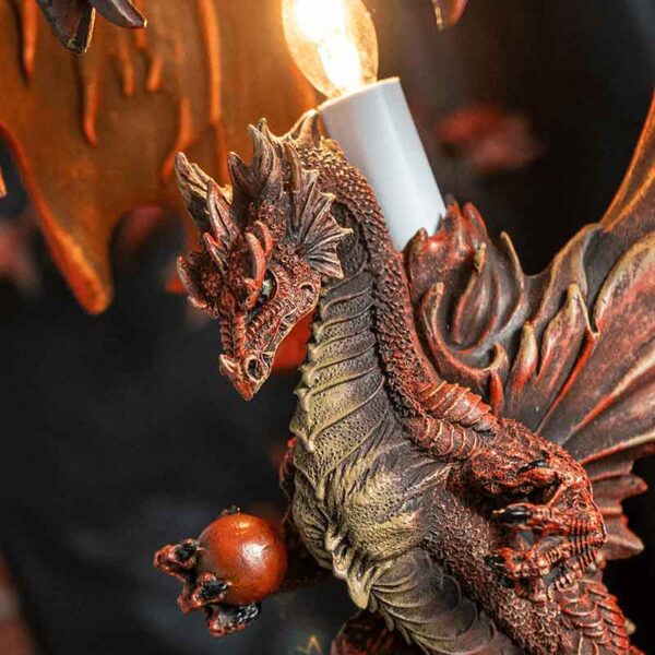 Fire Dragon Candle Lamp