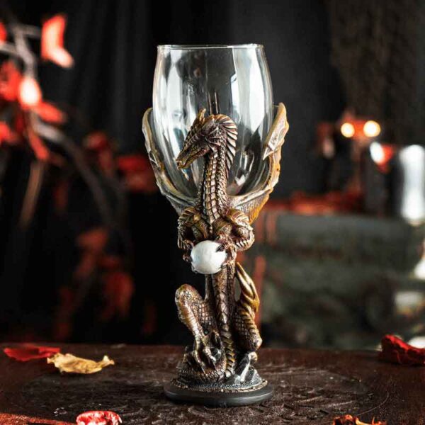 Gold Dragon Egg Goblet