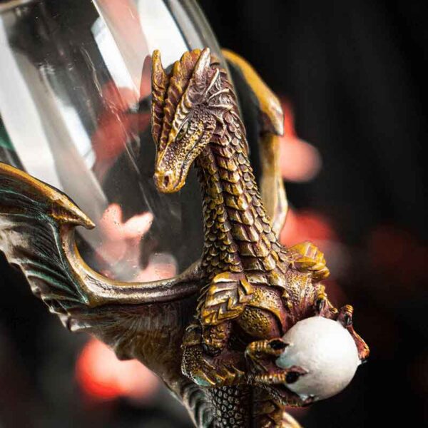 Gold Dragon Egg Goblet