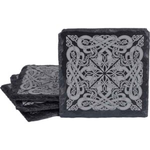 Viking Knotwork Slate Coasters - Set of 4