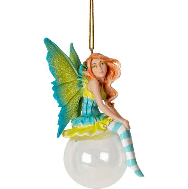 Clover Bubble Rider Fairy Ornament