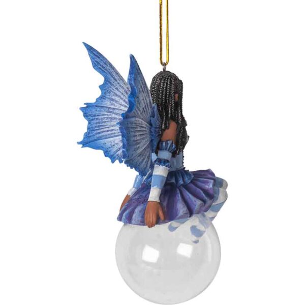 Violet Bubble Rider Fairy Ornament