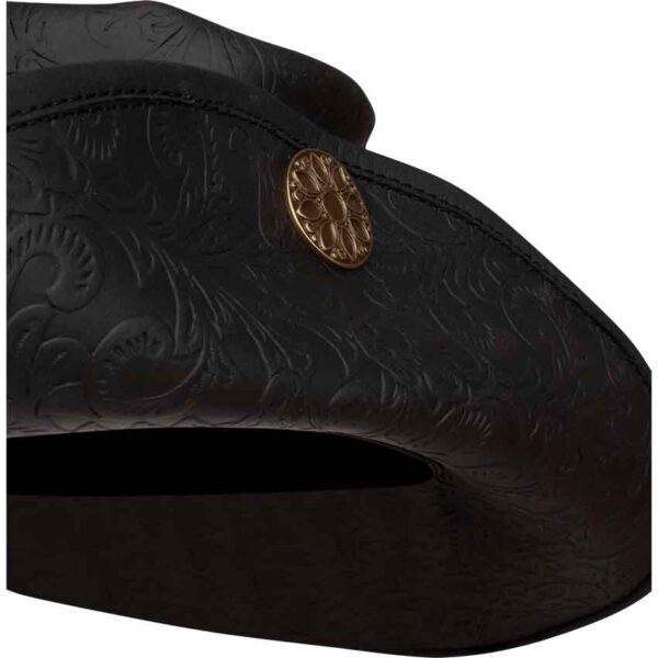 Flandes Embossed Leather Hat