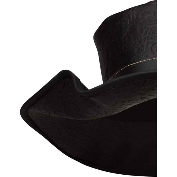 Flandes Embossed Leather Hat