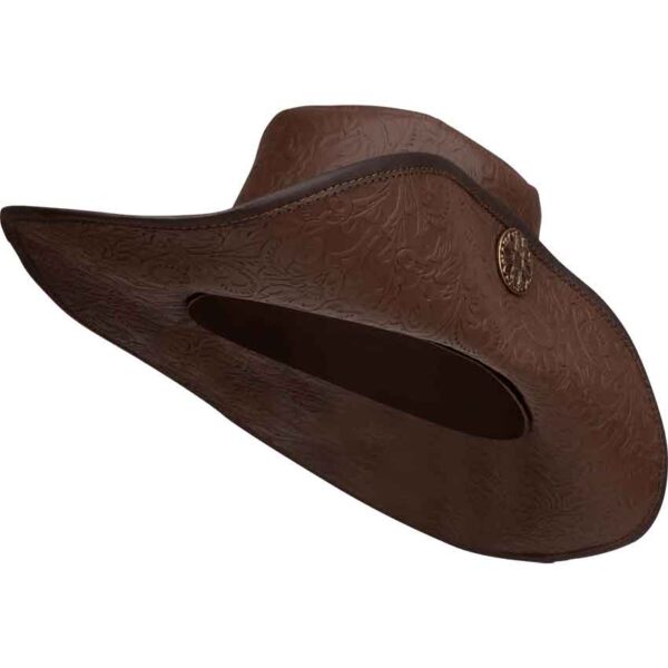 Flandes Embossed Leather Hat