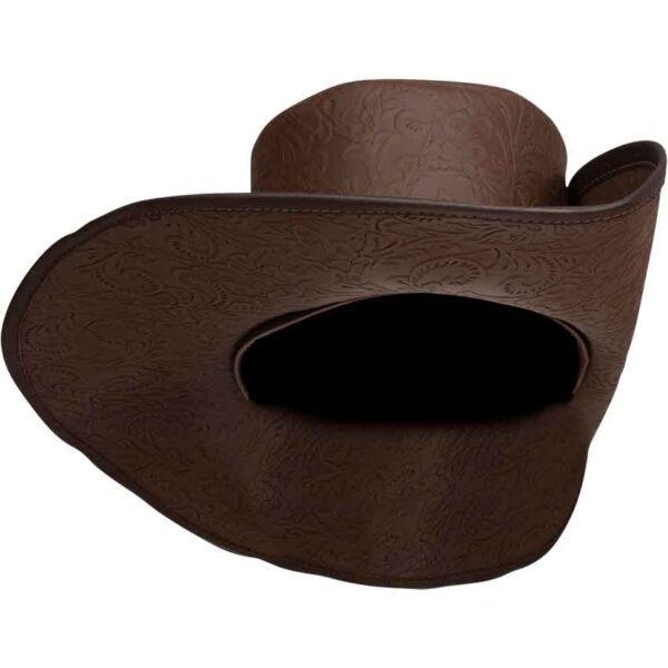 Flandes Embossed Leather Hat