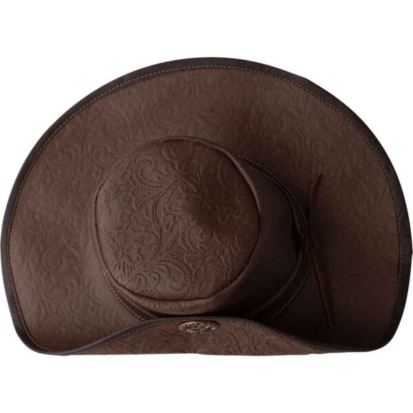 Flandes Embossed Leather Hat