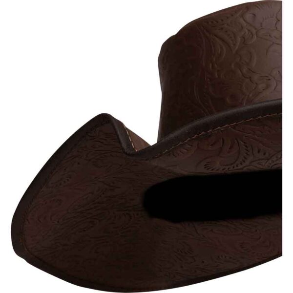 Flandes Embossed Leather Hat