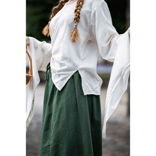 Irma Medieval Trumpet Sleeve Blouse - Natural