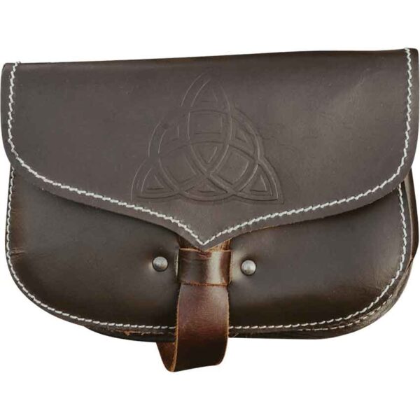 Hulda Celtic Belt Pouch - Brown