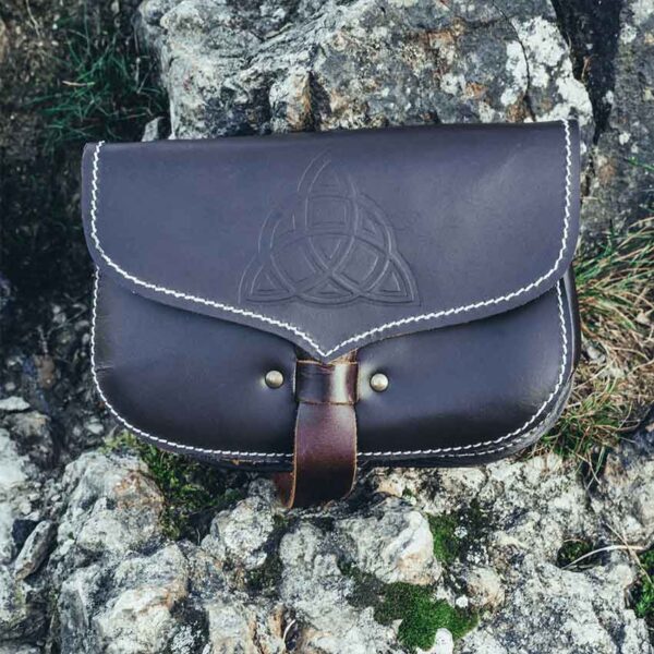 Hulda Celtic Belt Pouch - Brown